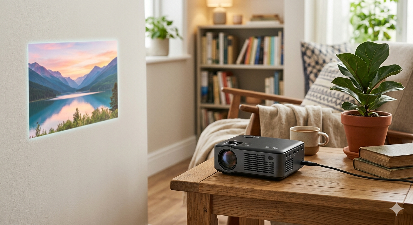 Mini Projector with WiFi and Bluetooth