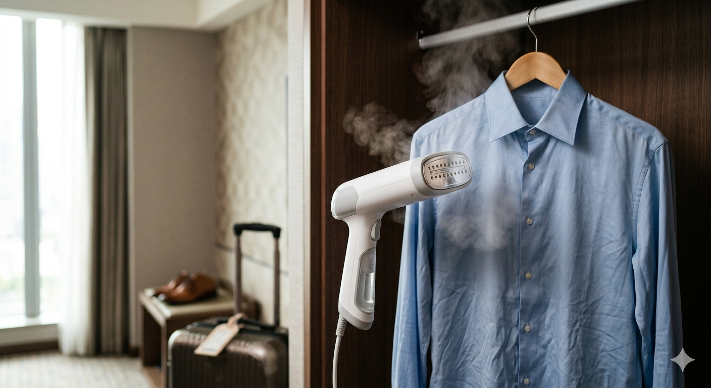 Travel Steamer for Clothes, Dual-Row Steam