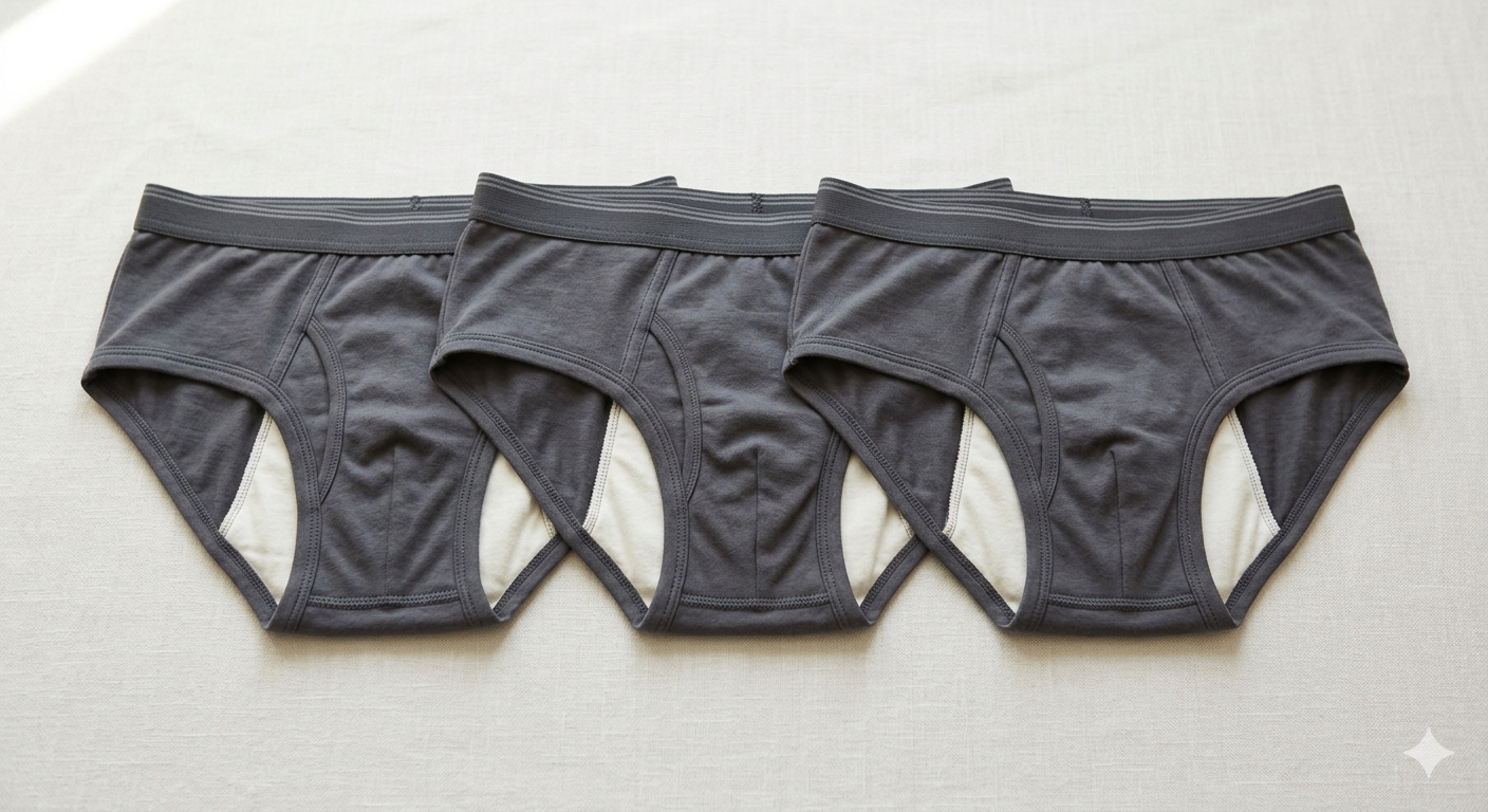 3 Pack Men's Incontinence Underpants