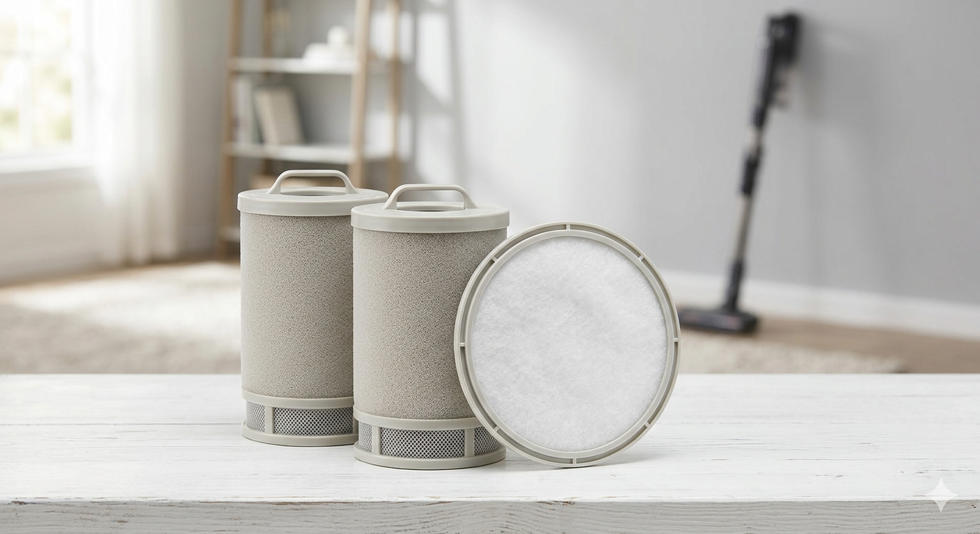 BU3523 BU3521 BU3120 Filter Replacement Compatible with Shark BU3521 Clean Lightweight Cordless Stick Vacuum