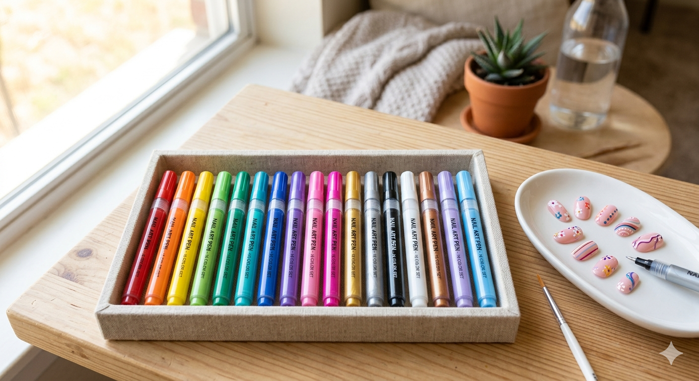 16 Colors Nail Art Pens