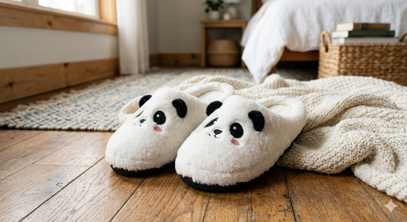 Cute Women's Panda Slippers