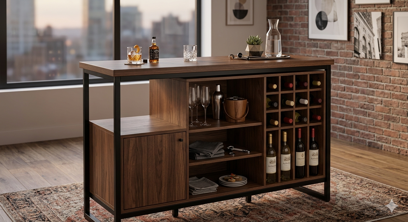 Bar Table with Storage