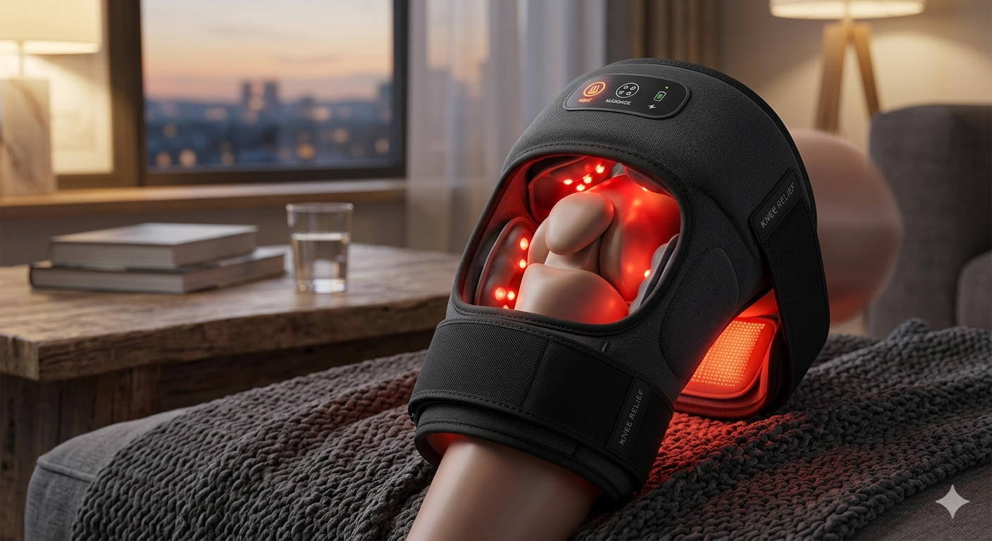 Knee Massager with Heat and Red Light