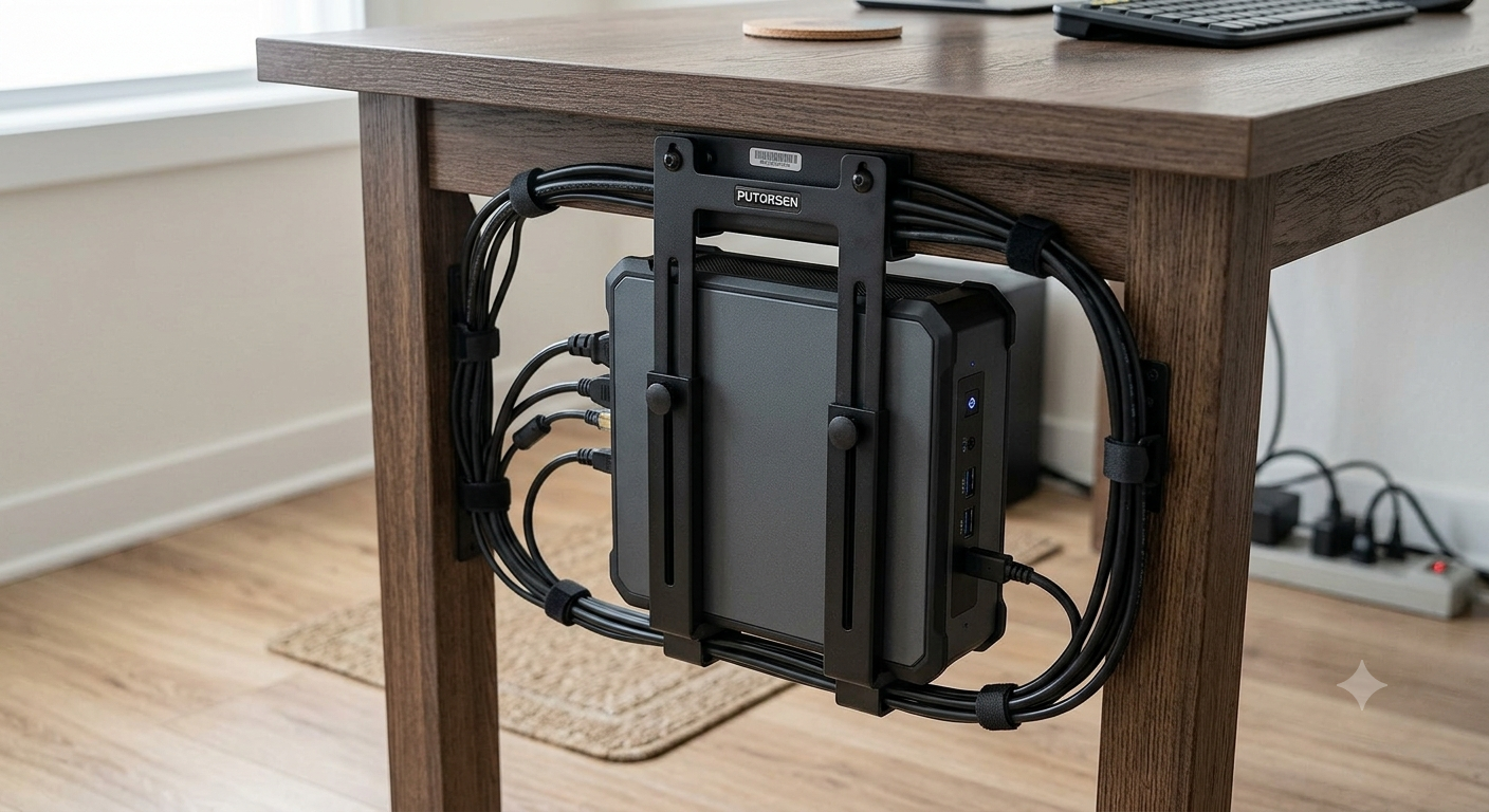 PUTORSEN PC Holder Under Desk