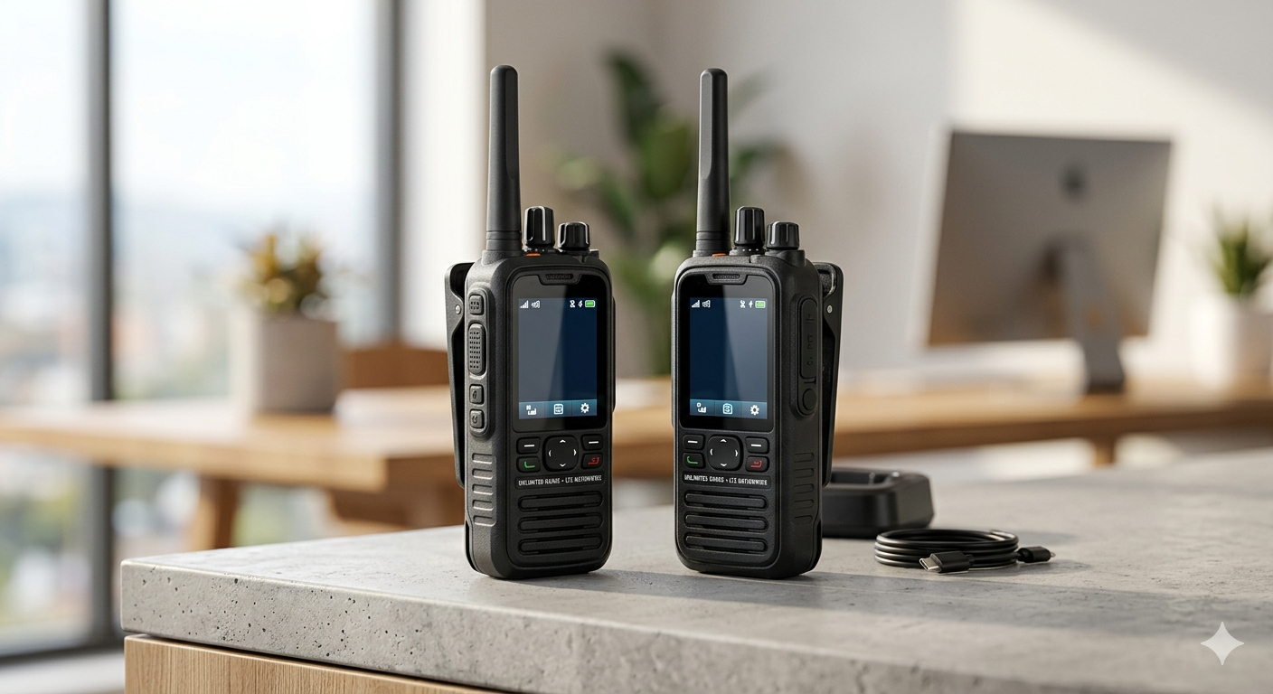 Nationwide LTE Walkie-Talkie - Two-Way Radio - Unlimited Range POC Two Way Radios Set