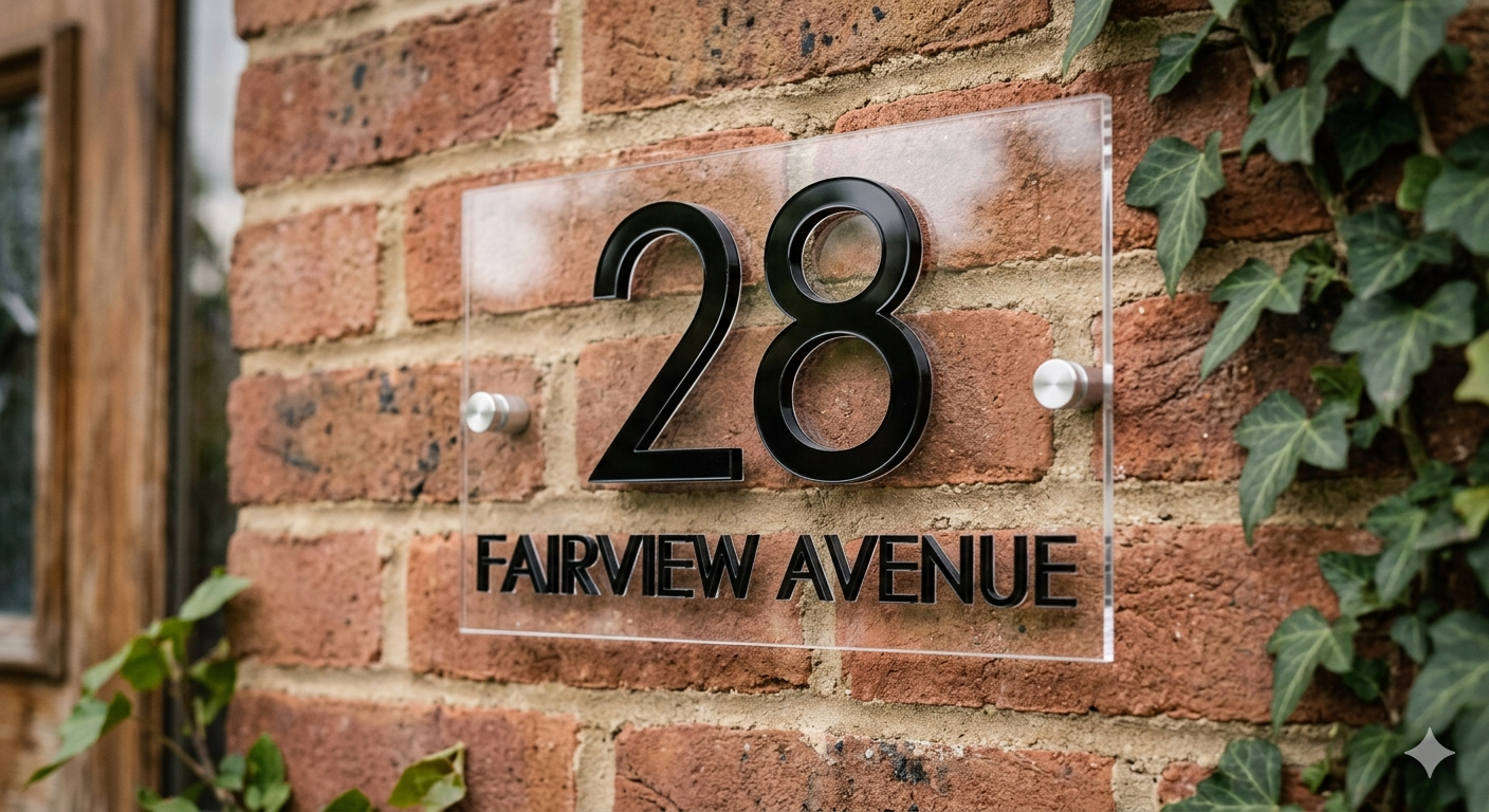 Personalised 3D Acrylic House Number