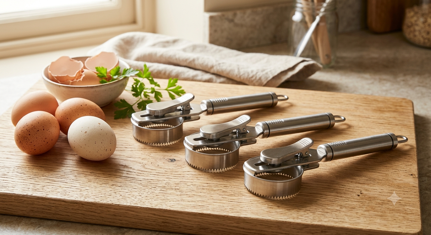 3pcs Stainless Steel Egg Opener