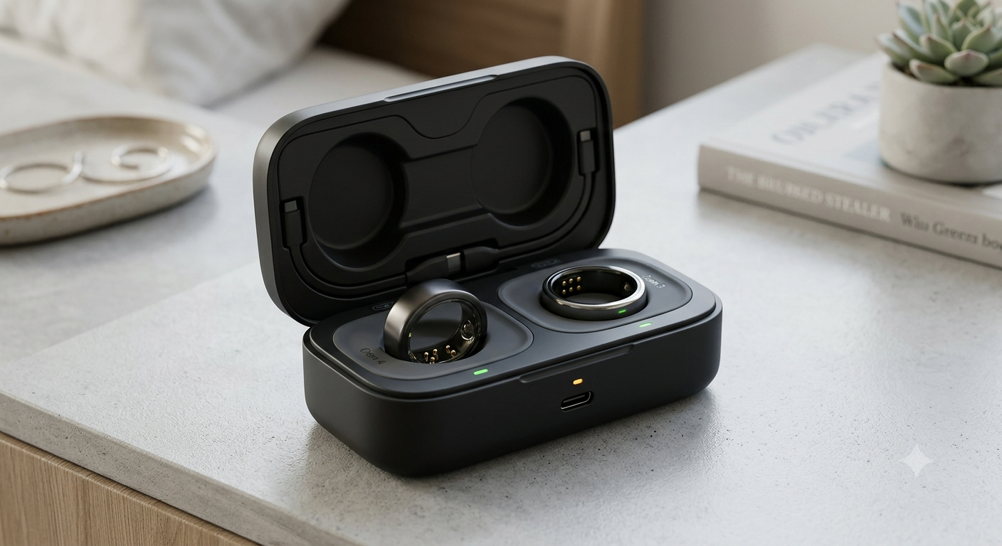 Updated Charging Case Compatible with Oura Ring 4 & 3 Charger