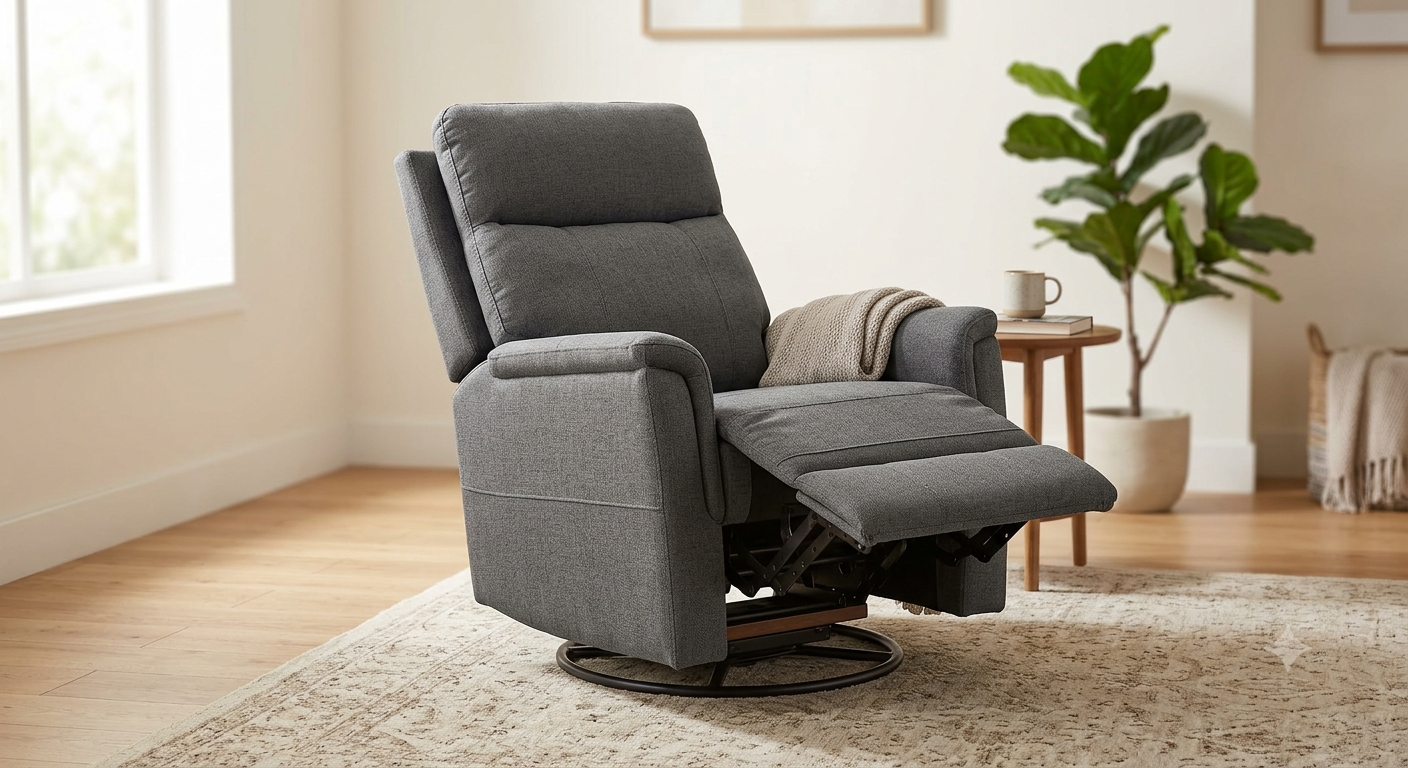 360° Swivel Rocker Recliner for Adults