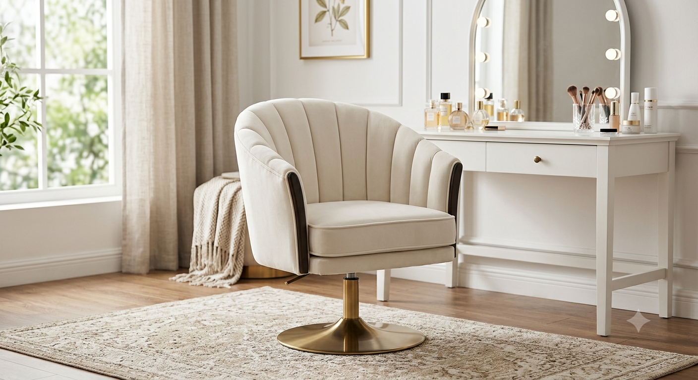 360° Swivel Vanity Chair