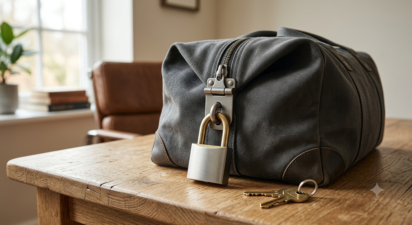 Cash Bag with Lock and 2 Keys