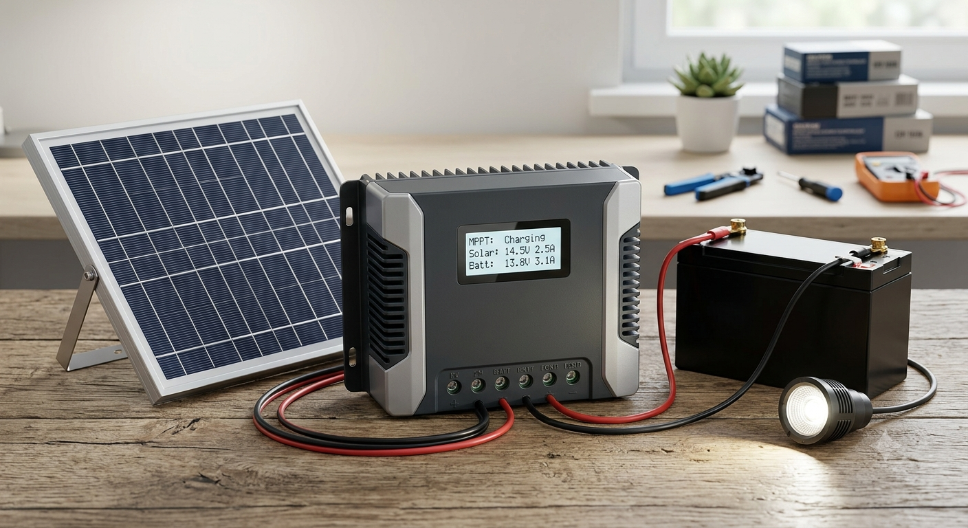 SOLPERK MPPT Solar Charge Controller 10A 12V