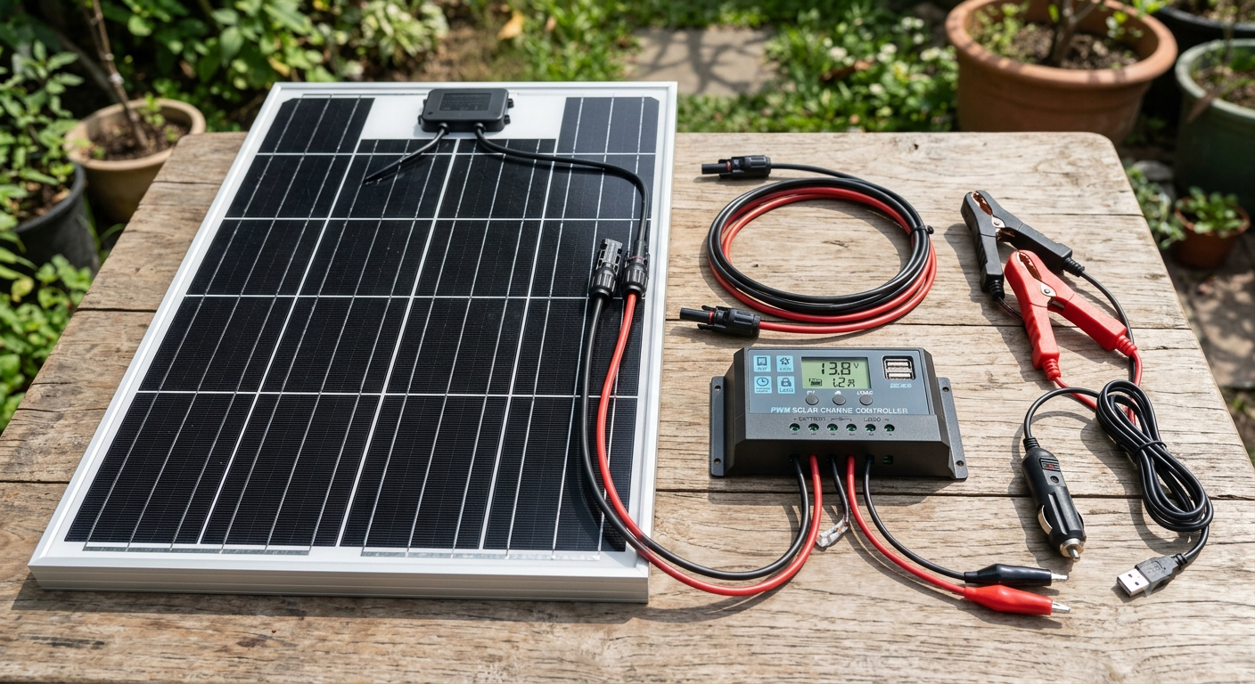 Solar Panel Kit 20W 12V