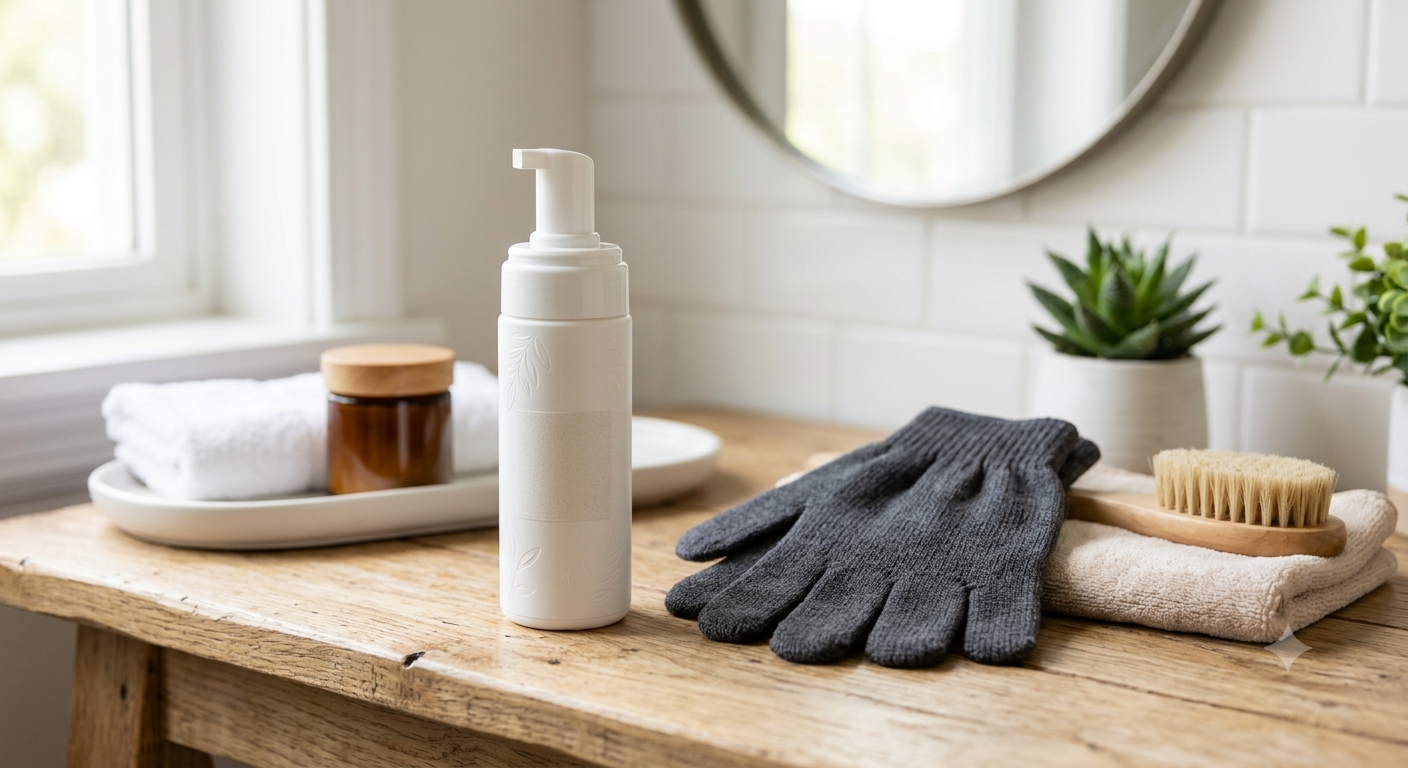 Self Tan Remover with Exfoliating Gloves Kit