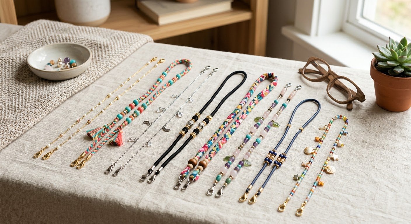 8 Pieces Women's Eyeglass Cord