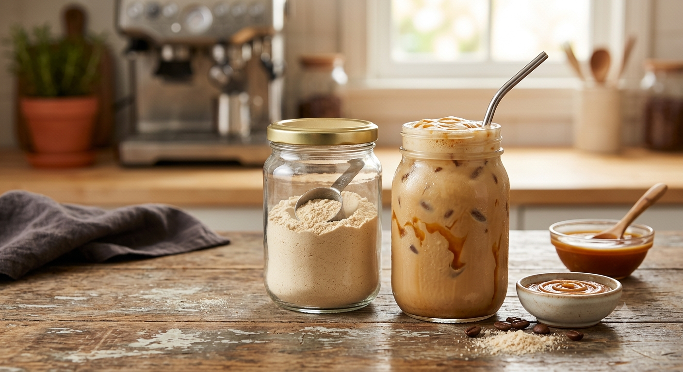 Caramel Protein Iced Coffee Powder