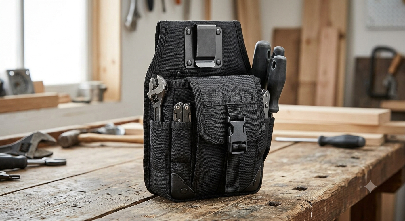 Heavy Duty Tool Pouch with Belt Clip