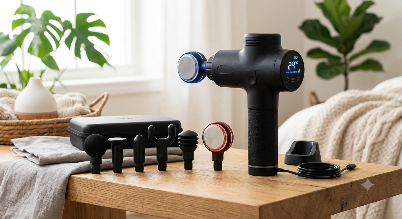 Massage Gun with Heat and Cold