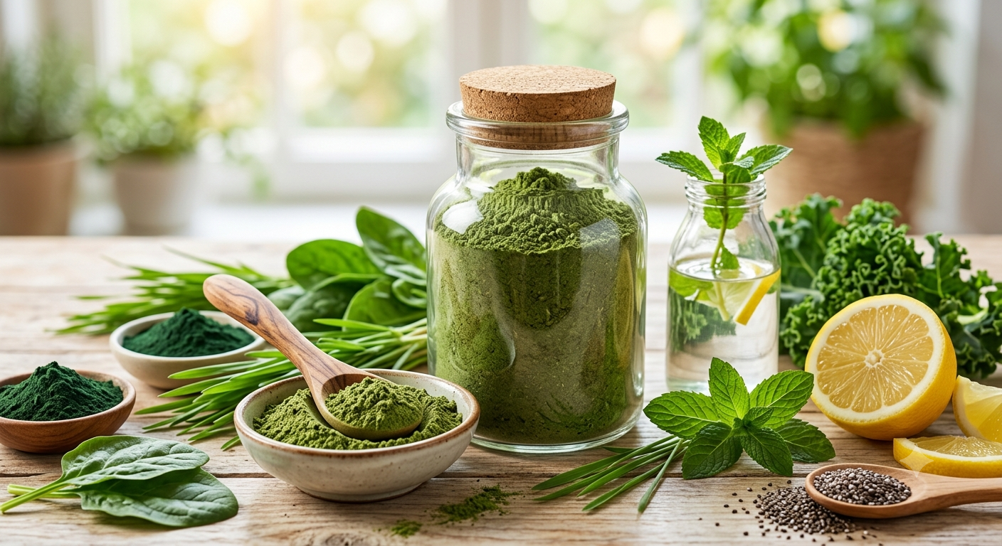 Green detox powder