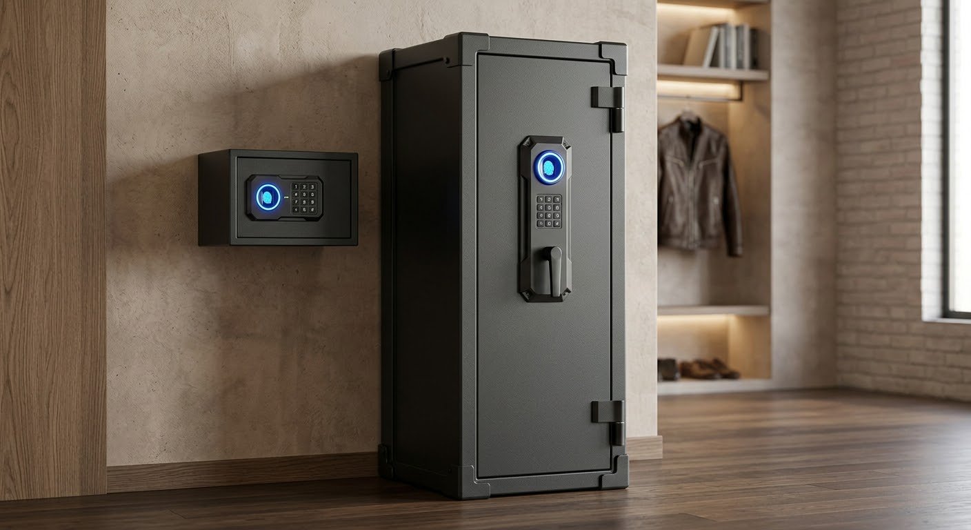 Biometric Gun Safes for Rifles and Pistols Can Storage