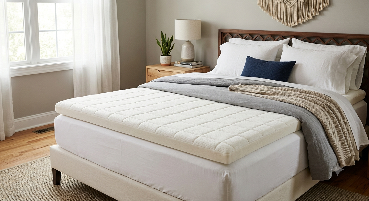 Topper 3 Inch Twin XL Memory Foam Mattress Topper