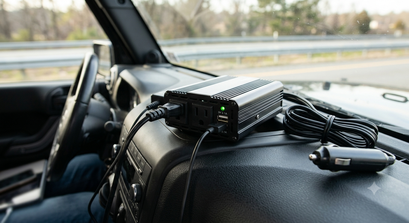 400W Power Inverters for Vehicle Dual AC Car Plug Adapter