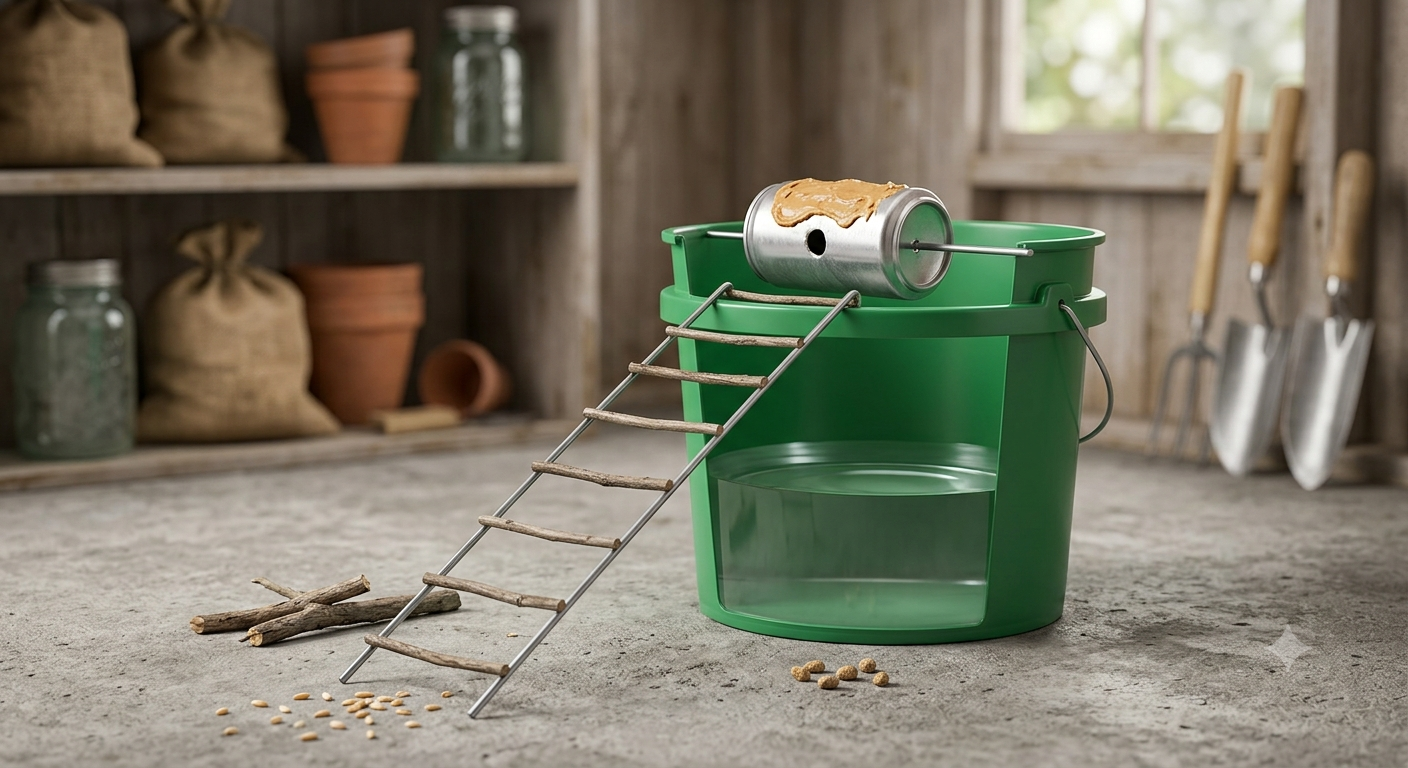 3pc Bucket Mouse Trap