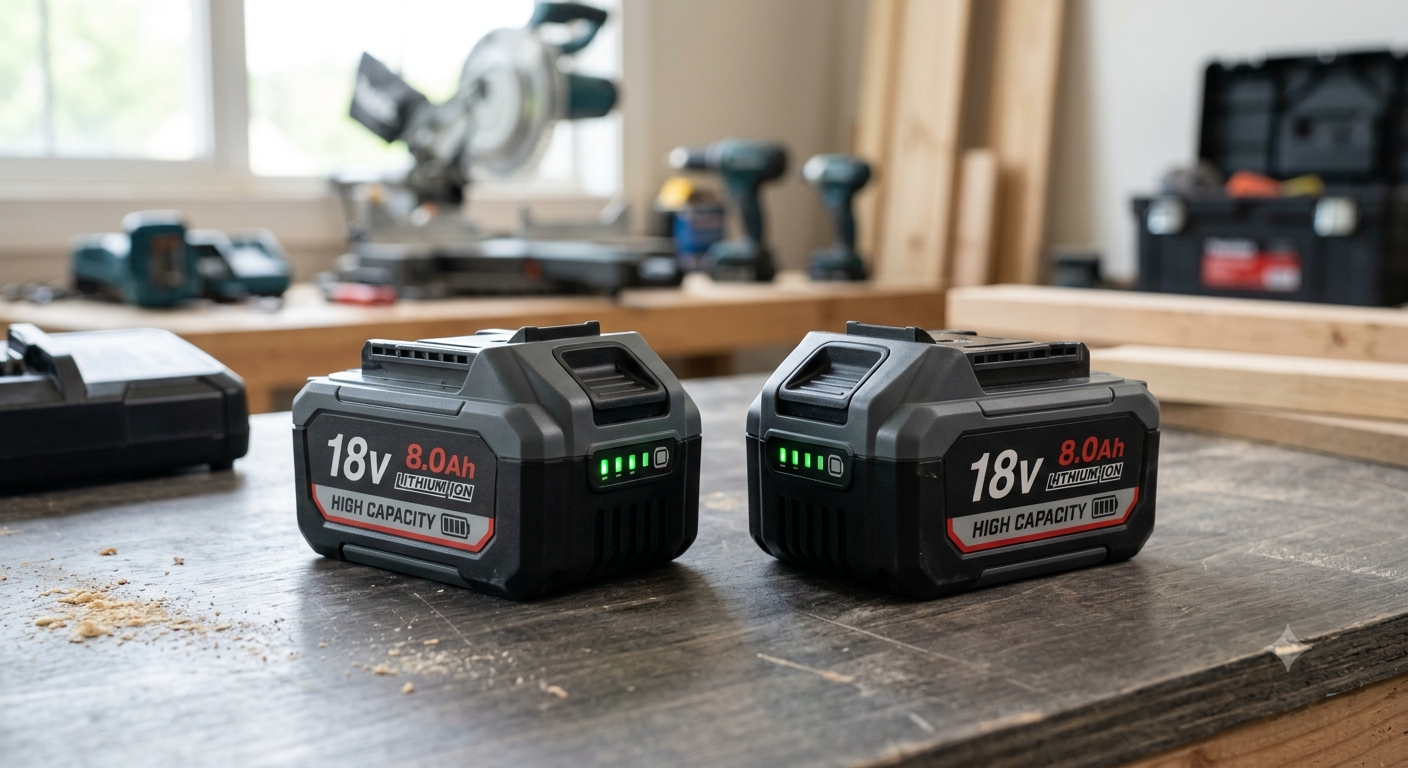 2-Pack 18V 8.0Ah Lithium-Ion Cordless Tool Battery Packs
