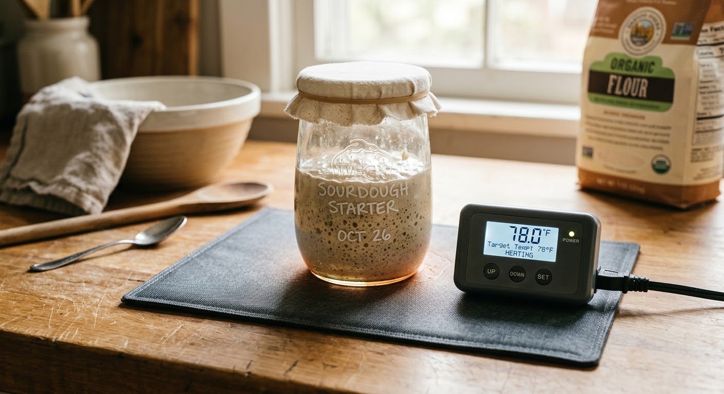 Sourdough Starter Warmer Mat with Precise Thermostat Control