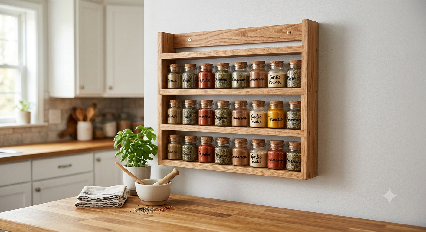 Spice Rack Wall Mount