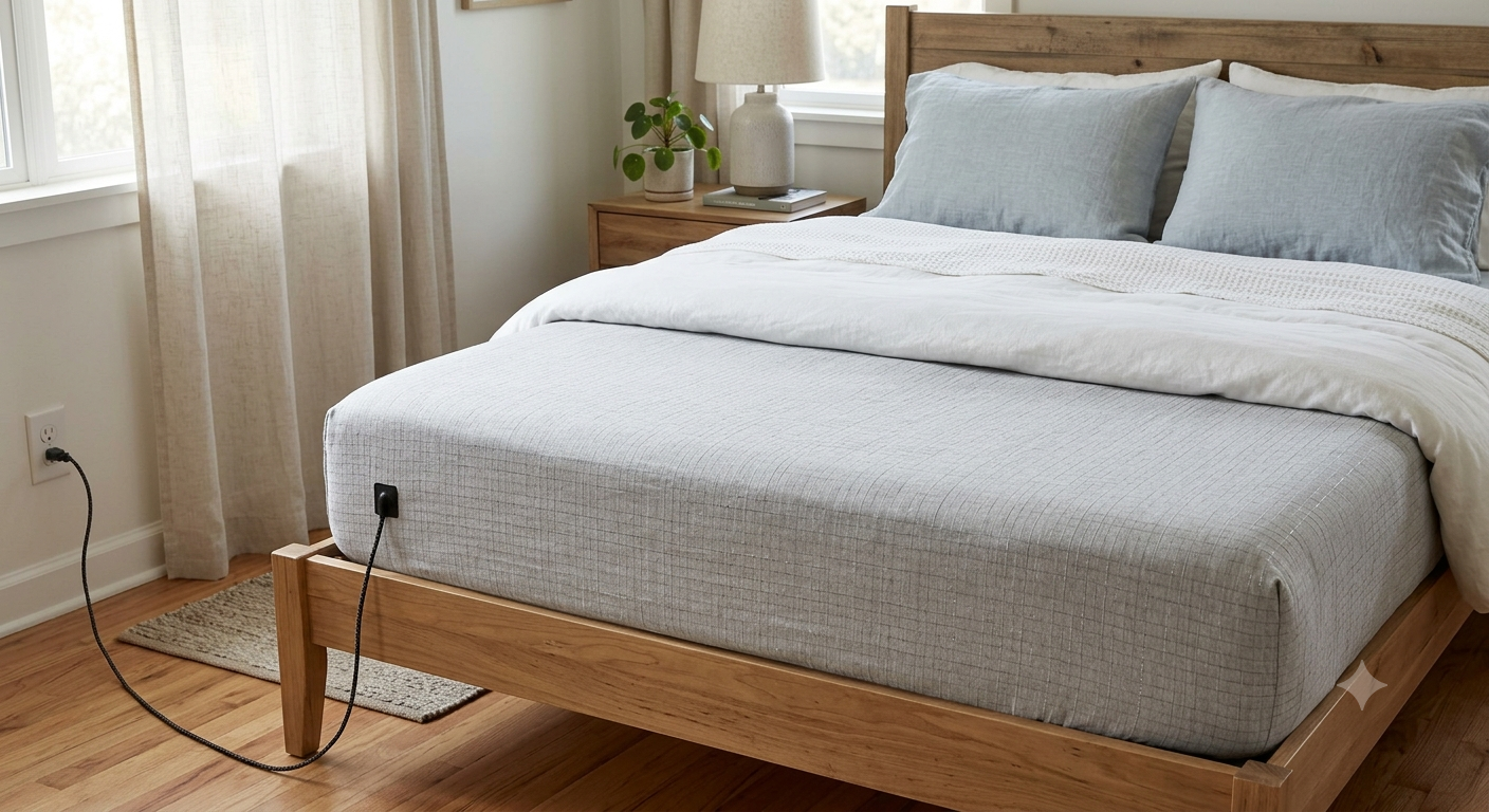 EarthingWell Grounding Sheet with Silver Fiber for Healthy Sleep