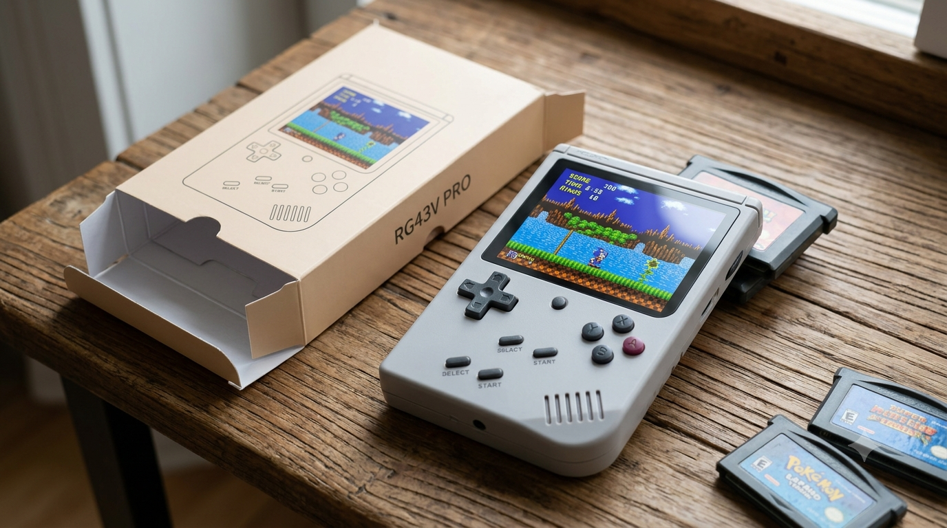 RG43V PRO Retro Handheld Game Console