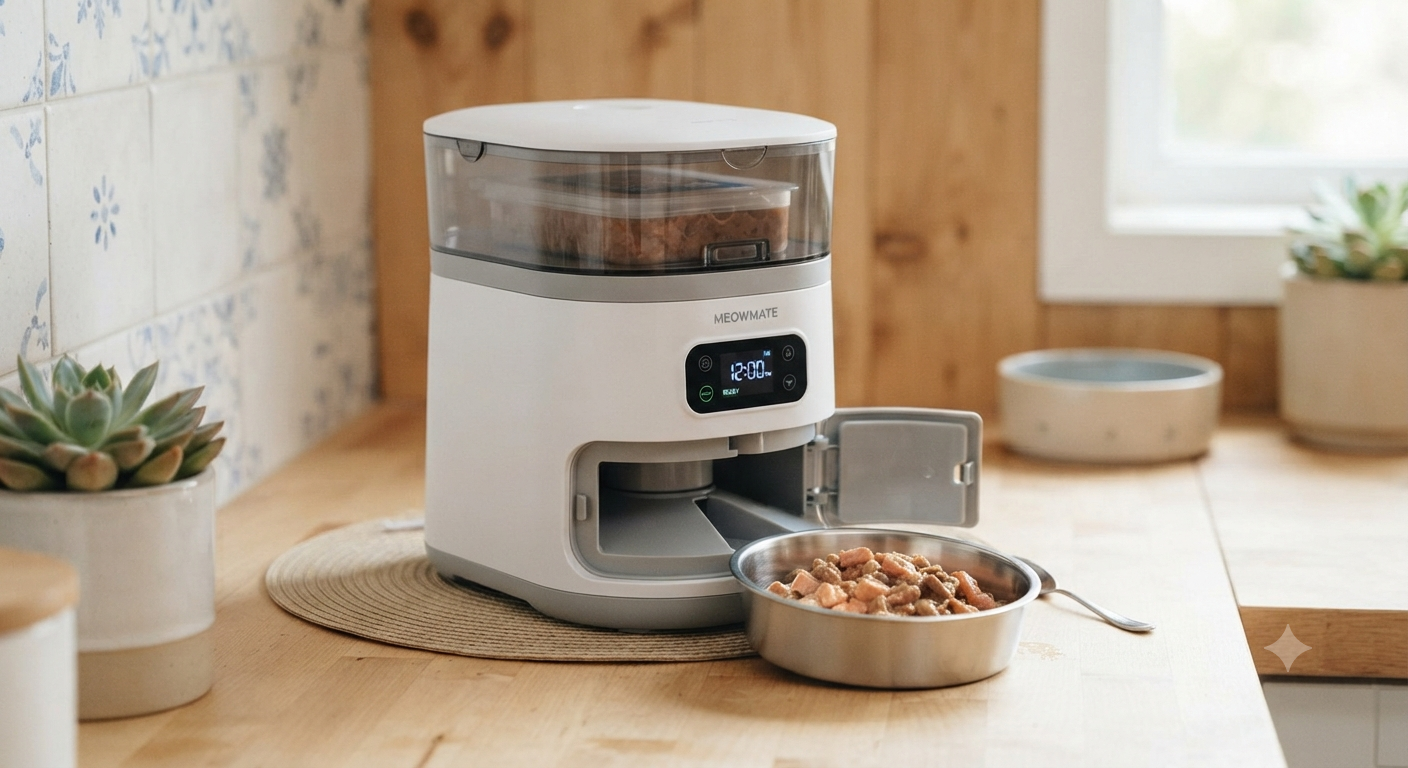 Automatic Wet Food Cat Feeder