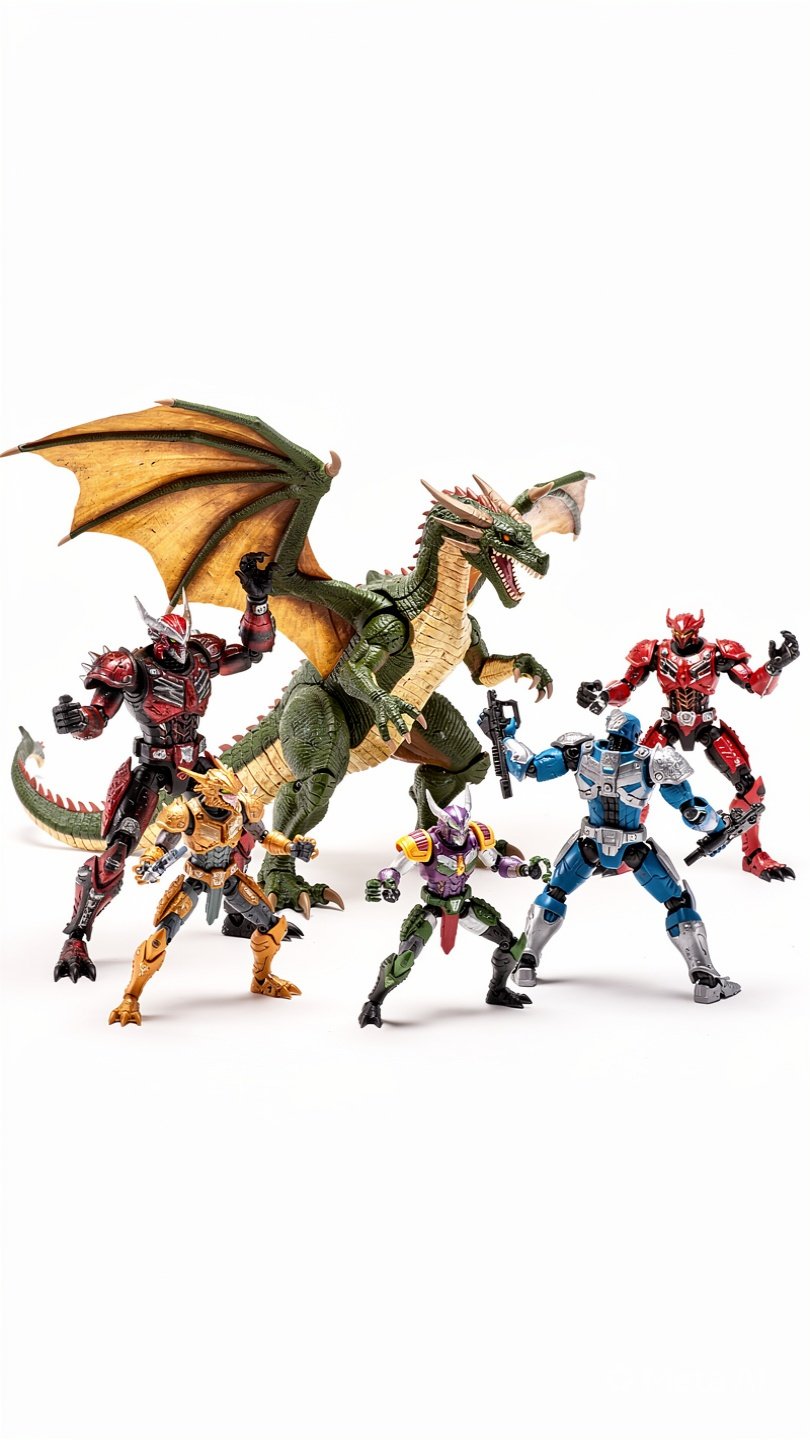 2026 New T13 Action Figure Set with Dragon