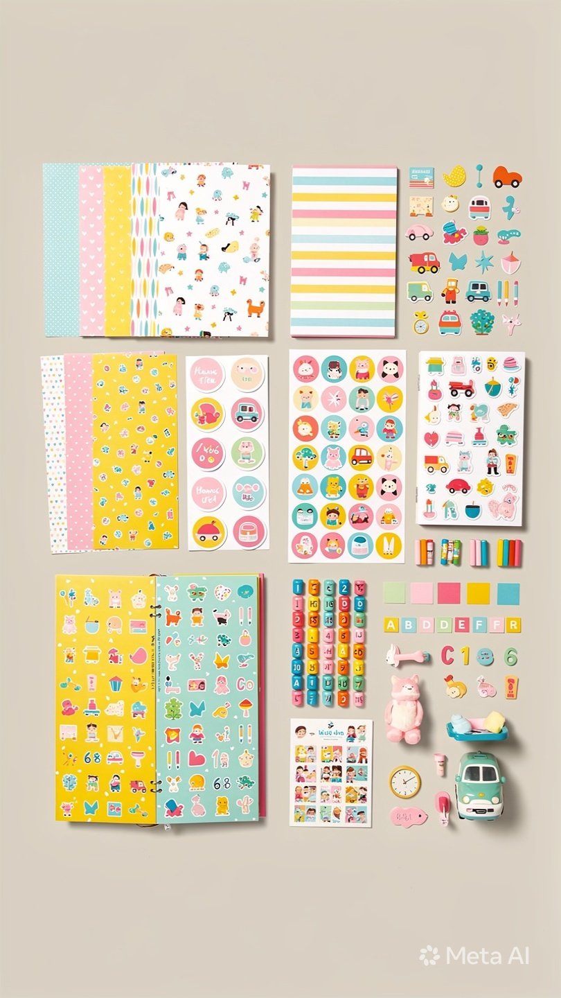 Kids Photo Album Scrapbook Supplies
