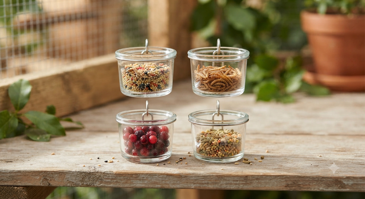 4Pcs Glass Replacement Feeder Cups