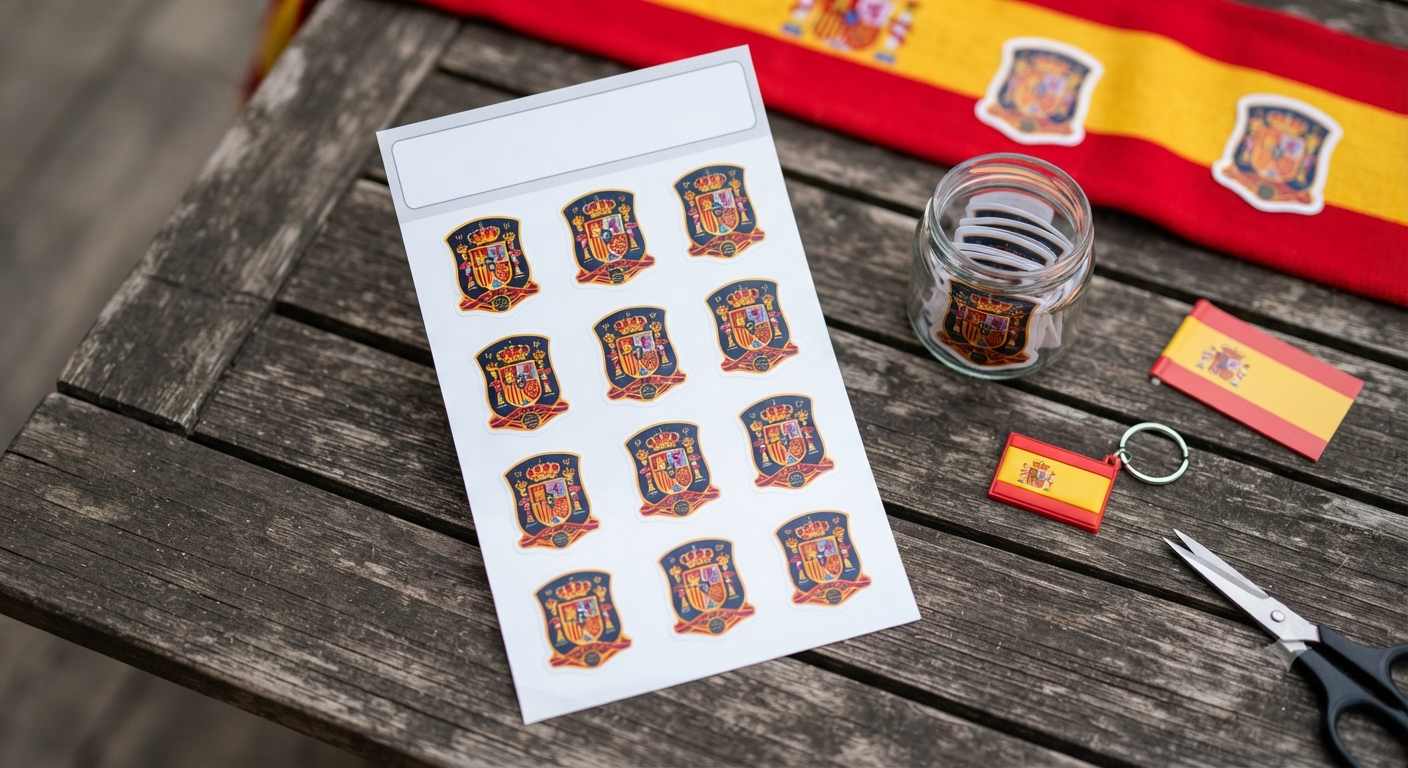 Spain Soccer Face Stickers