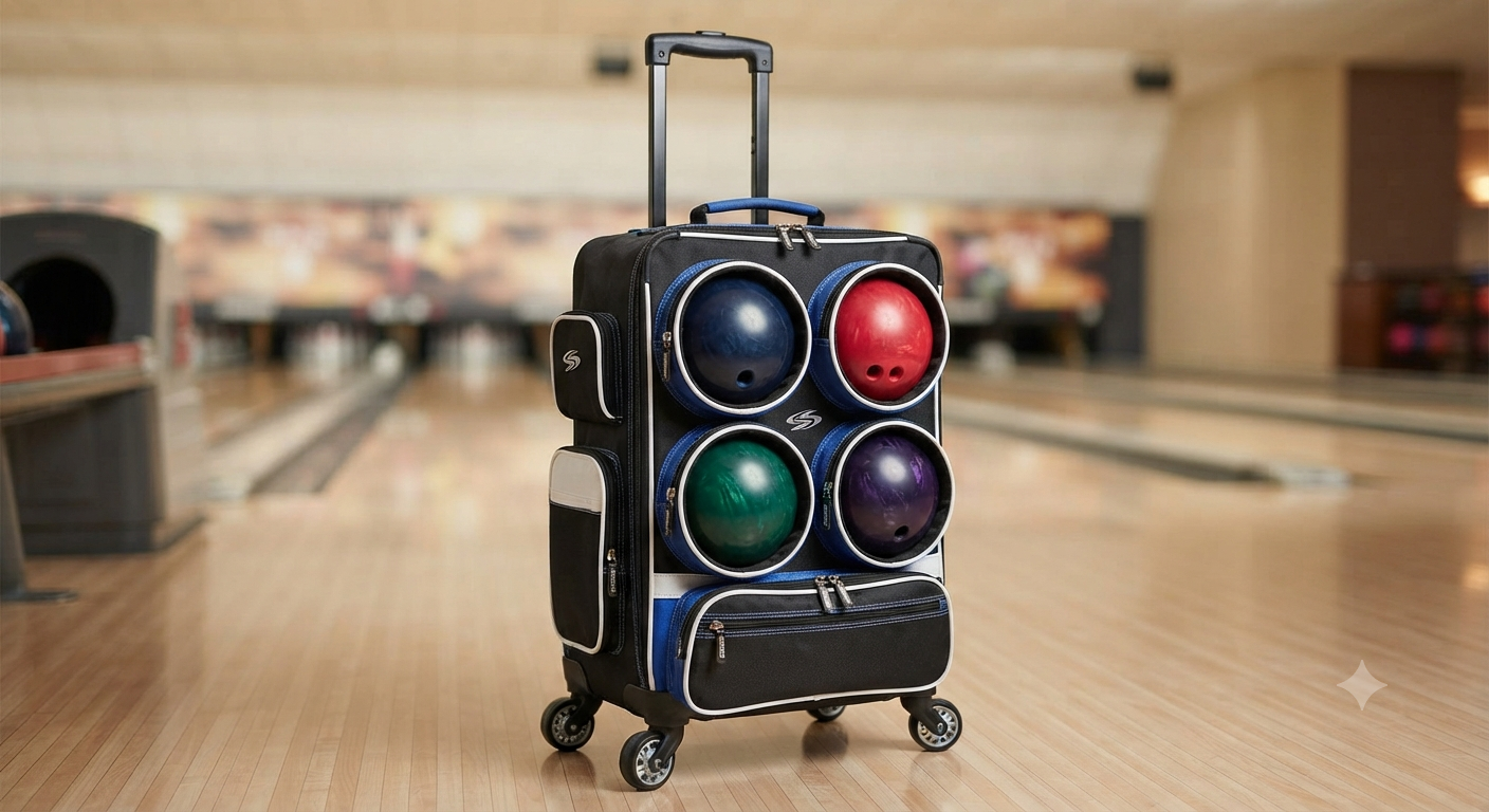 4 Ball Bowling Bag with Wheels