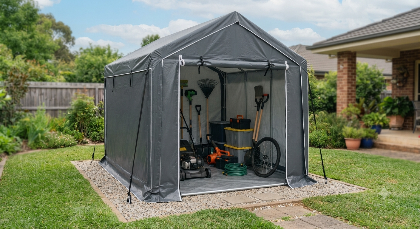 6x8x7 FT Outdoor Portable Storage Shed