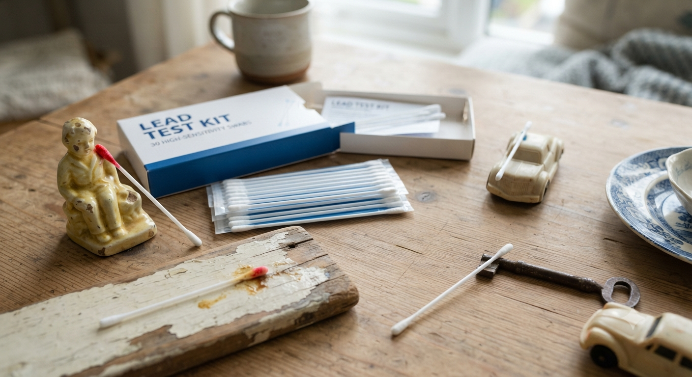 Lead Test Kit 30 High-Sensitivity Lead Test Swabs for Paint Ceramics Toys Jewelry Metal Wood Dishes