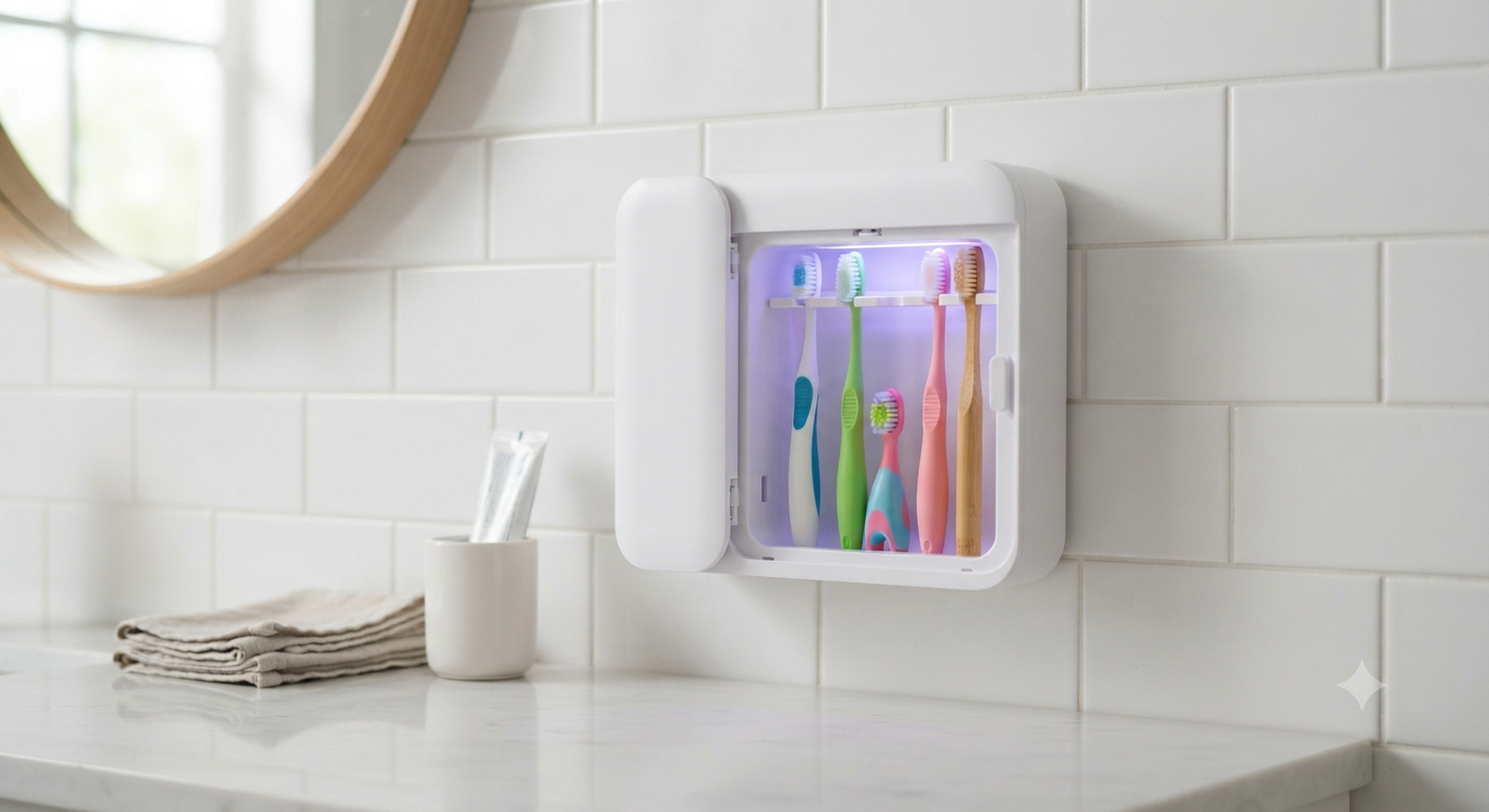 UV Toothbrush Sanitizer Holder