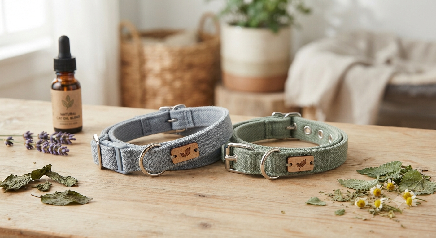 Cat Collar 2 Pieces with Natural Essential Oils