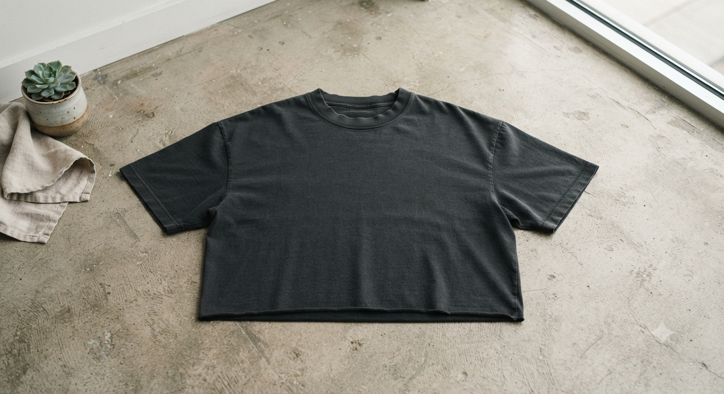 Men’s Boxy Cropped T Shirt