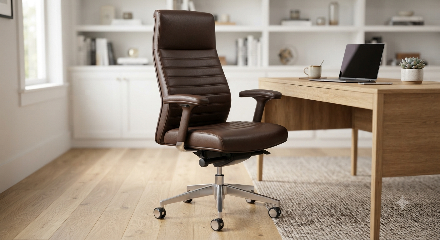 High Back Leather Office Chair