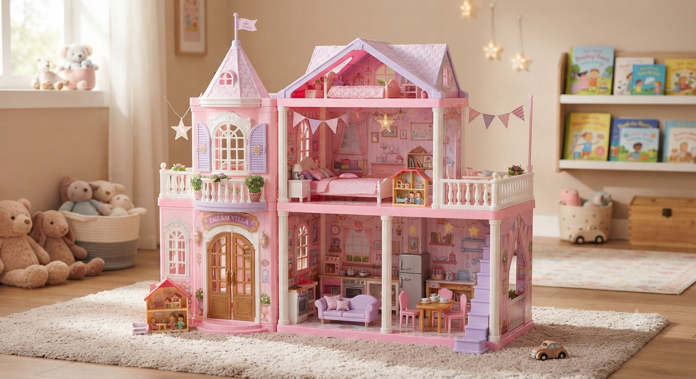 Pink Villa Playset for Girls