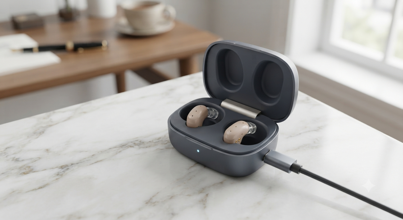 Digital Rechargeable Invisible Hearing Aids