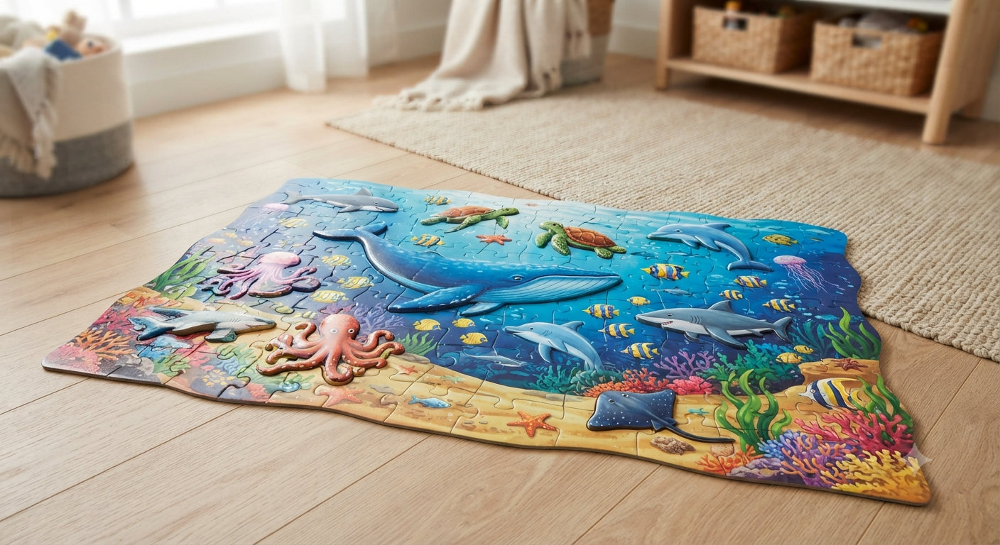 Jumbo 3D Ocean Floor Puzzle for Kids