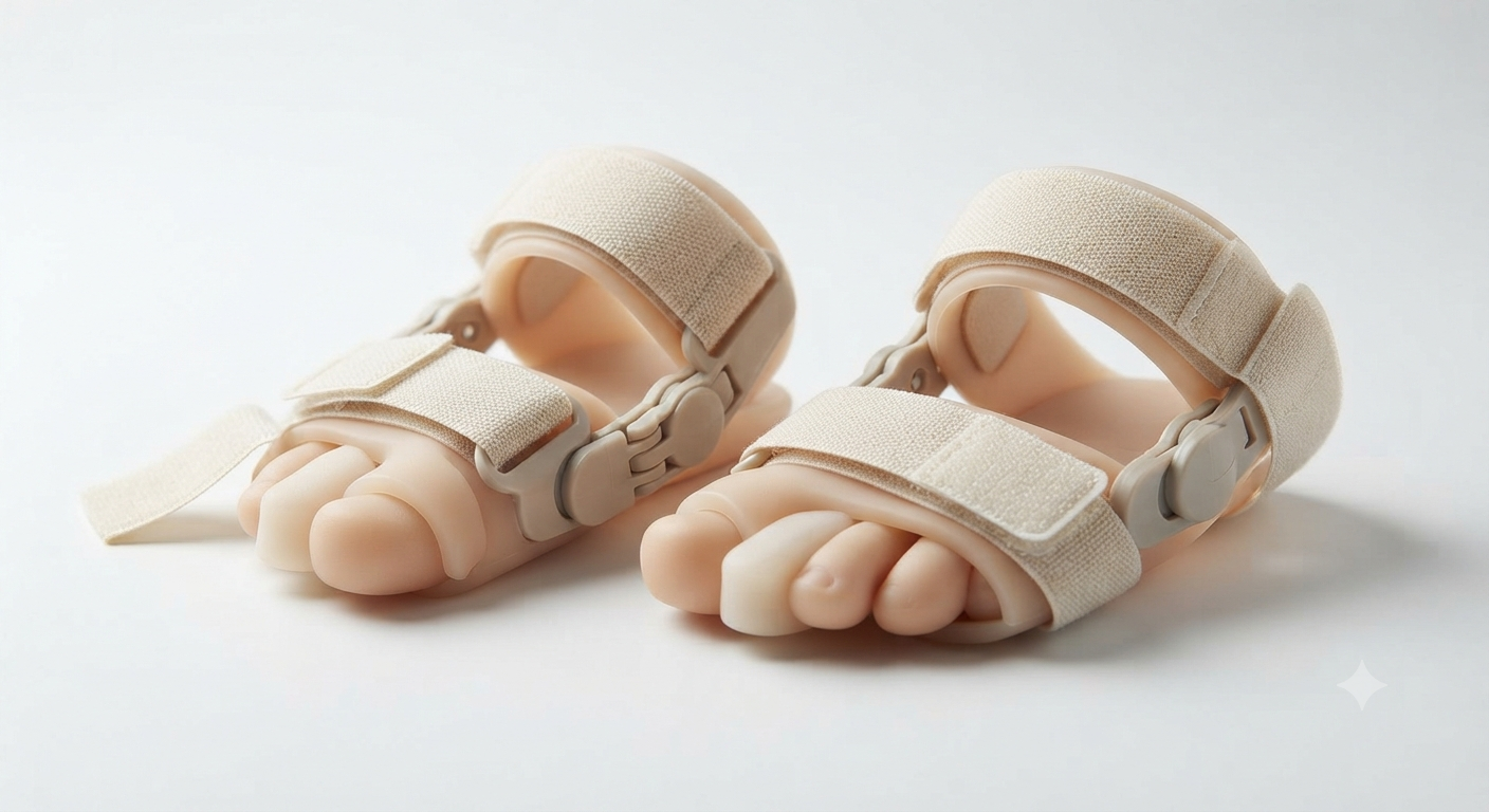 2 Pcs Bunion Corrector & Adjustable Toe Spacer