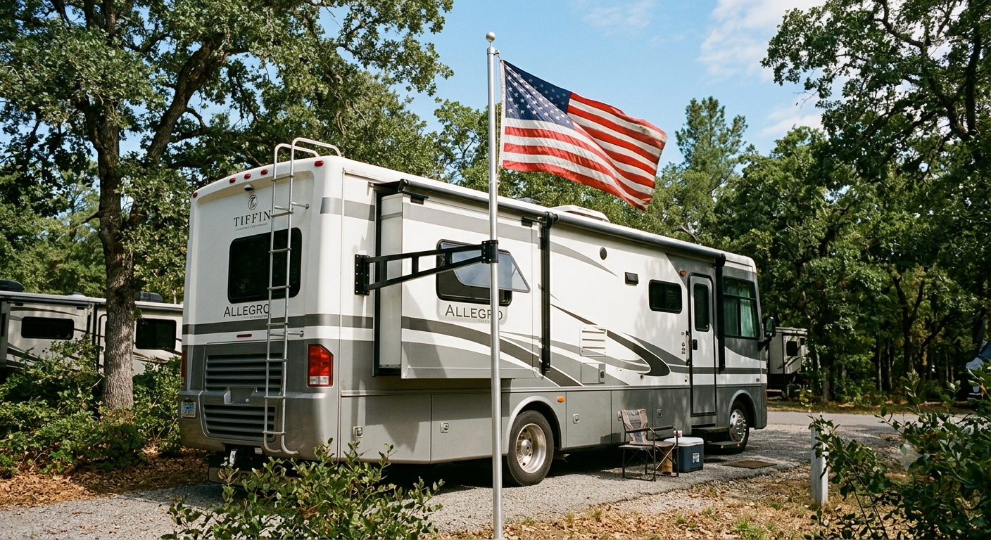 Flag Pole with Holder,RV